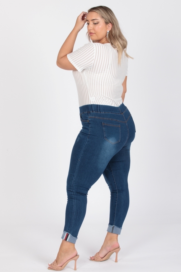 Pantalones Jeggings De Mezclilla 