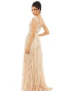 Vestido con lentejuelas bordadas