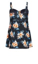 Vestido de baño con estapado Floral