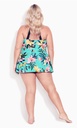 Vestido de baño halter Tropical