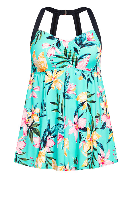 Vestido de baño halter Tropical