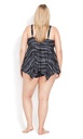 Top tankini con estampado Hanky