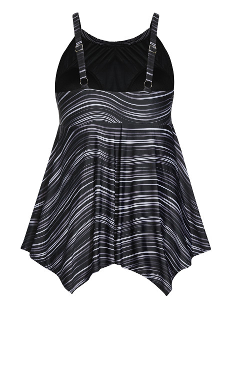 Top tankini con estampado Hanky