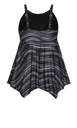 Top tankini con estampado Hanky