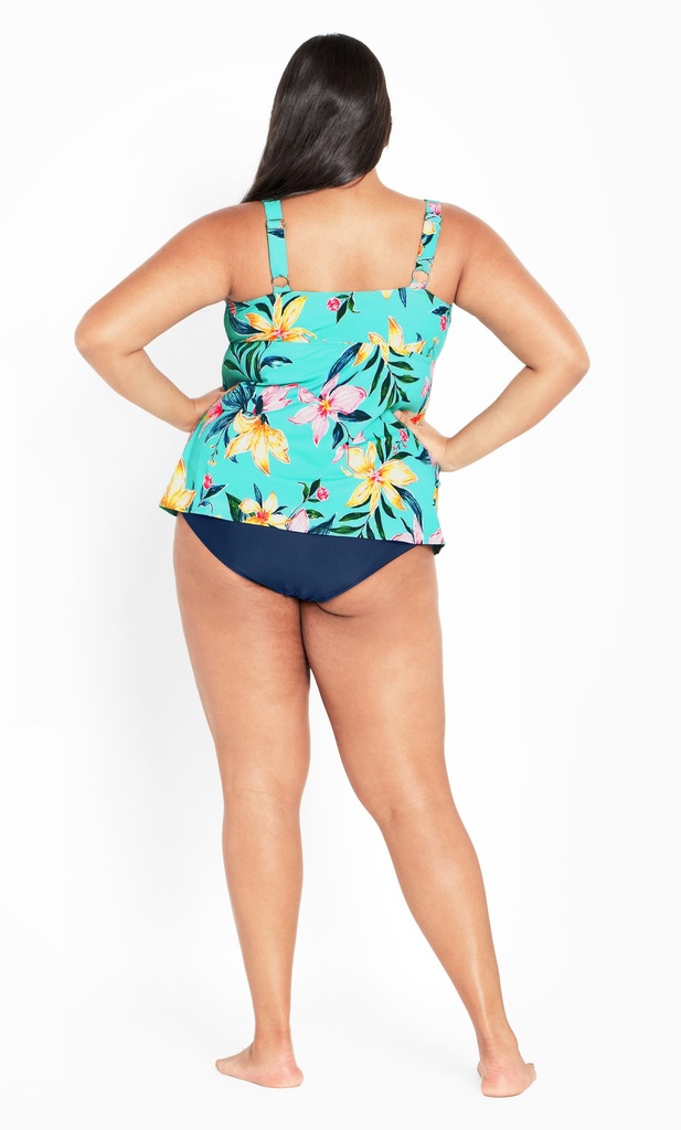 Top de baño con volantes Tropics