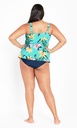 Top de baño con volantes Tropics