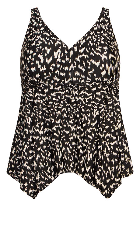 Top tankini de baño Sharkbite Ikat