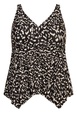 Top tankini de baño Sharkbite Ikat