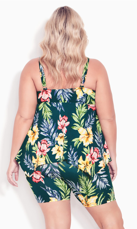 Top tankini halter Tropical