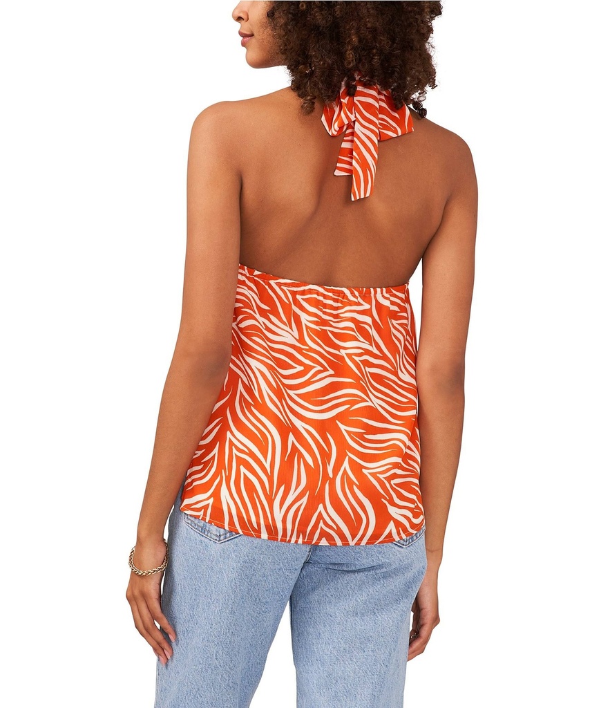 Top con estampado de cebra