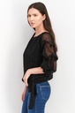 Blusa con mangas abullonadas