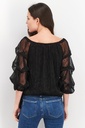 Blusa con mangas abullonadas