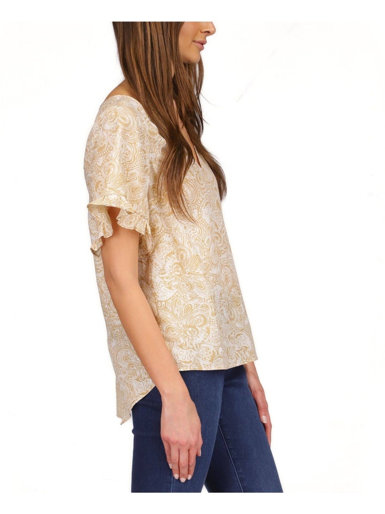 Blusa con estampado de cachemira