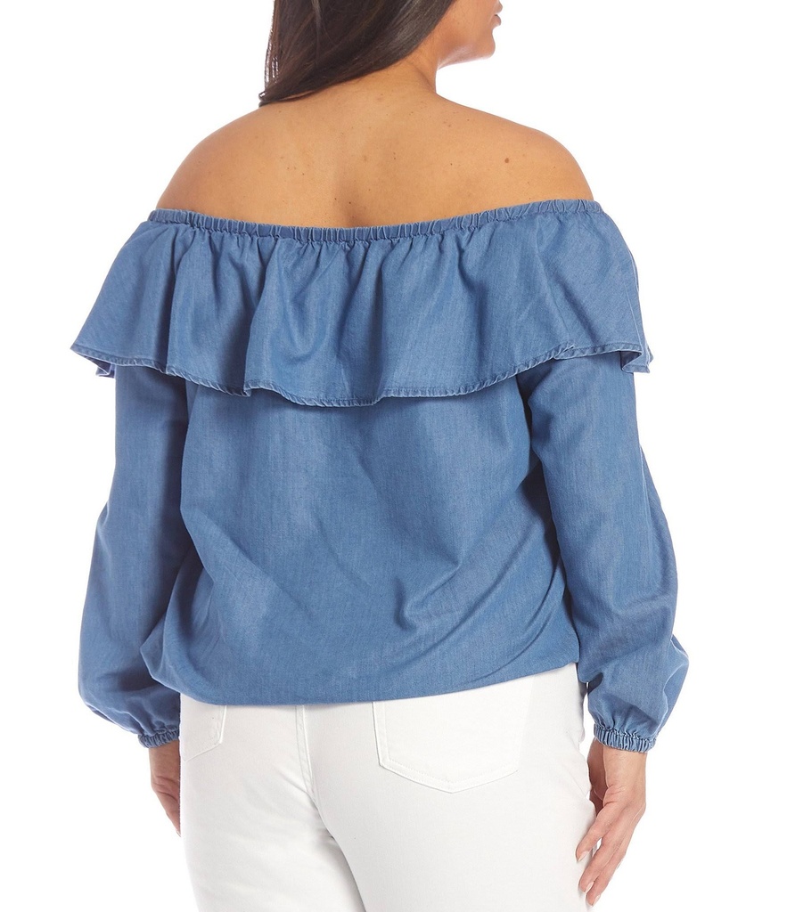 Blusa con hombros descubiertos