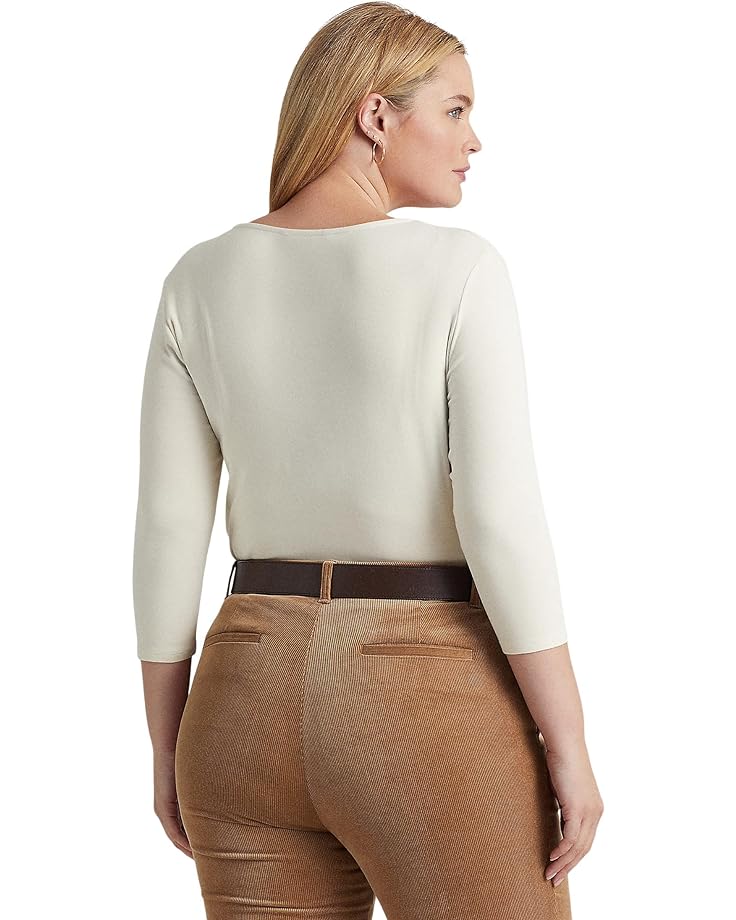 Blusa con ribete de encaje