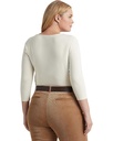 Blusa con ribete de encaje