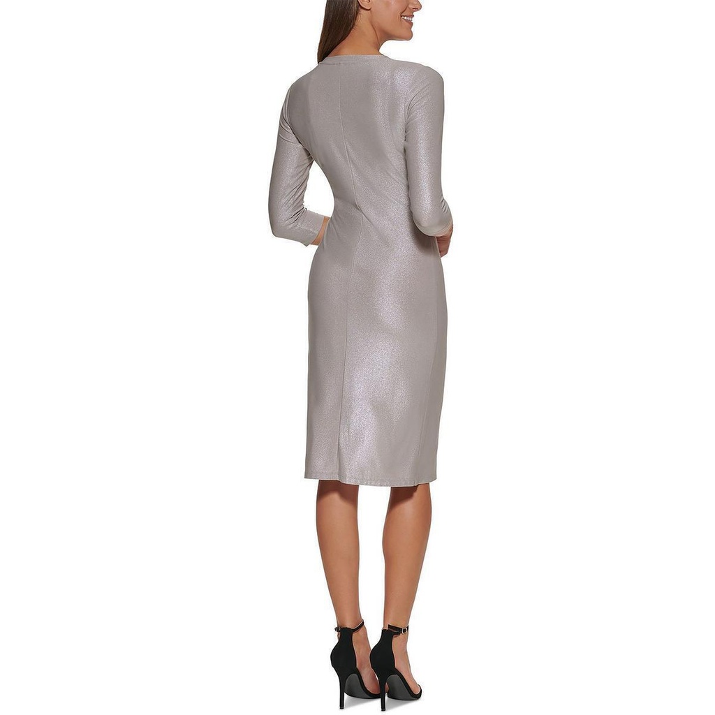 Vestido tubo metalizado