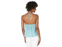 Blusa halter de algodón Shibori