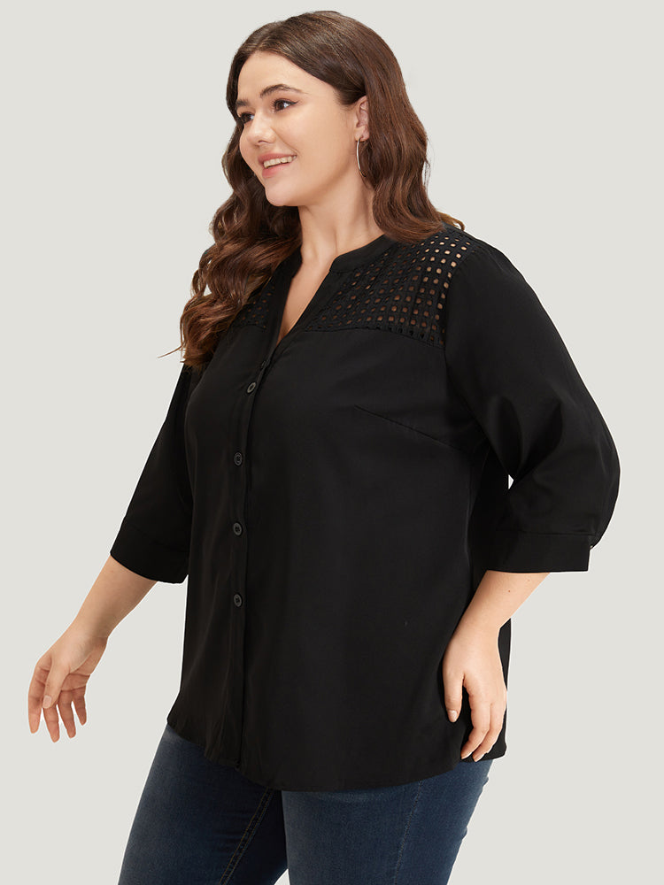Blusa con detalle de muescas