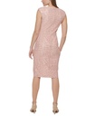 Vestido con cuello en V de lentejuelas