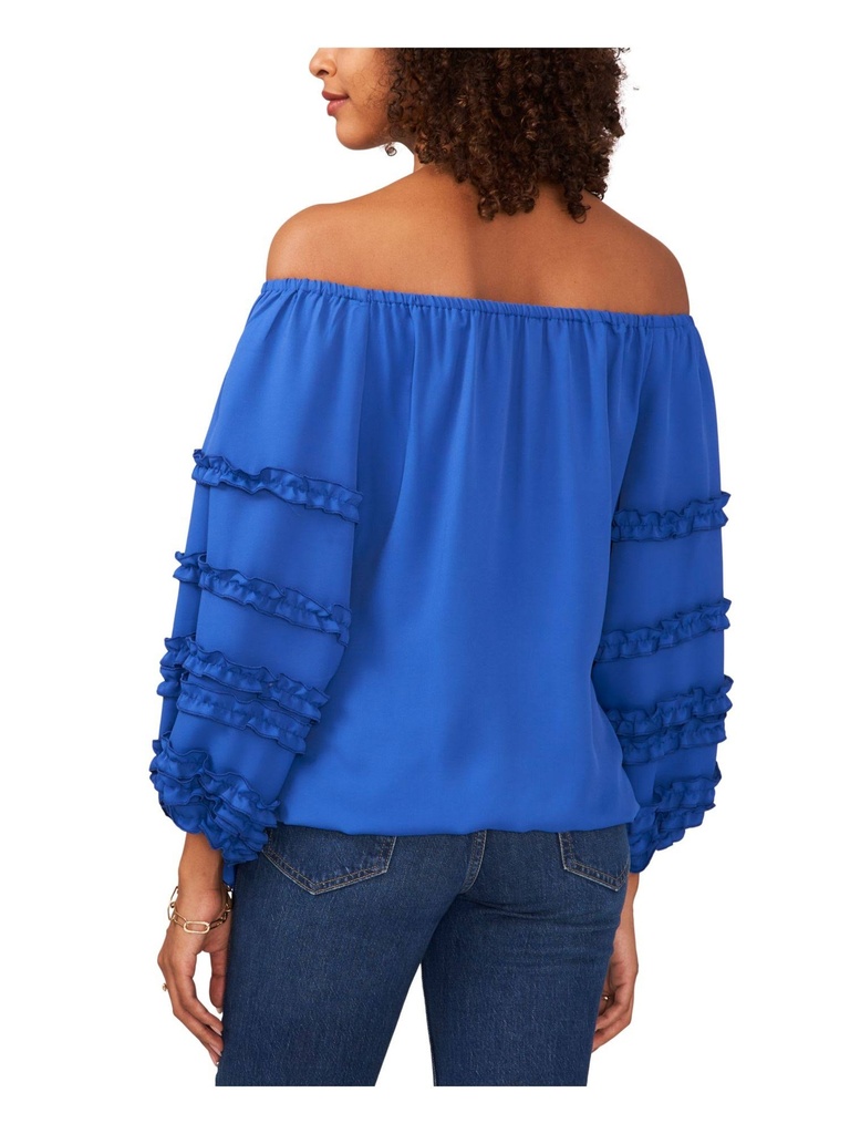 Blusa con ribete de volantes