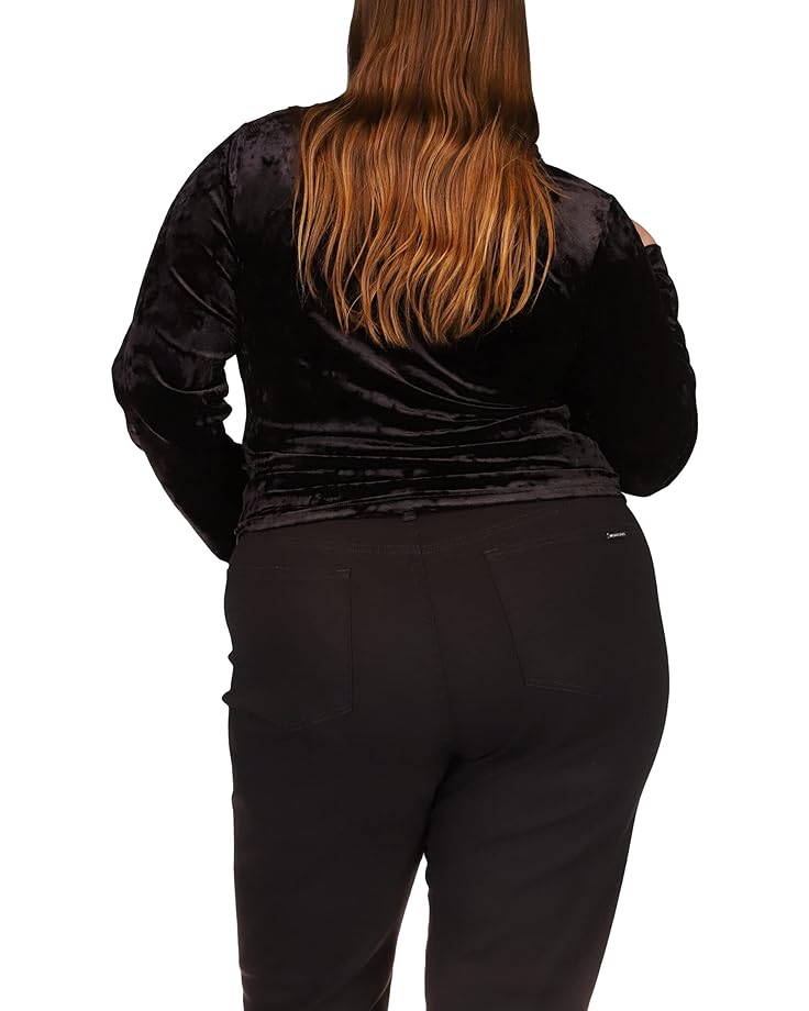Blusa de terciopelo de manga larga