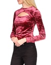 Blusa de terciopelo de manga larga