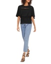 Blusa peplum crochet