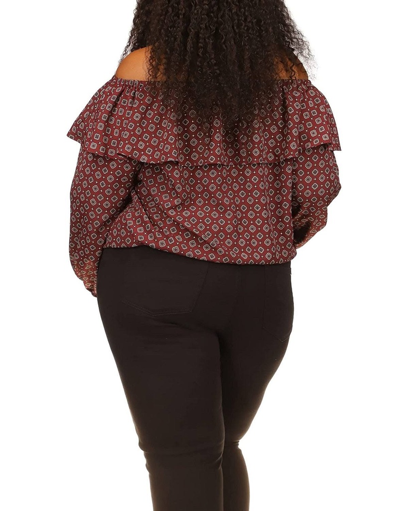 Blusa con hombros descubiertos