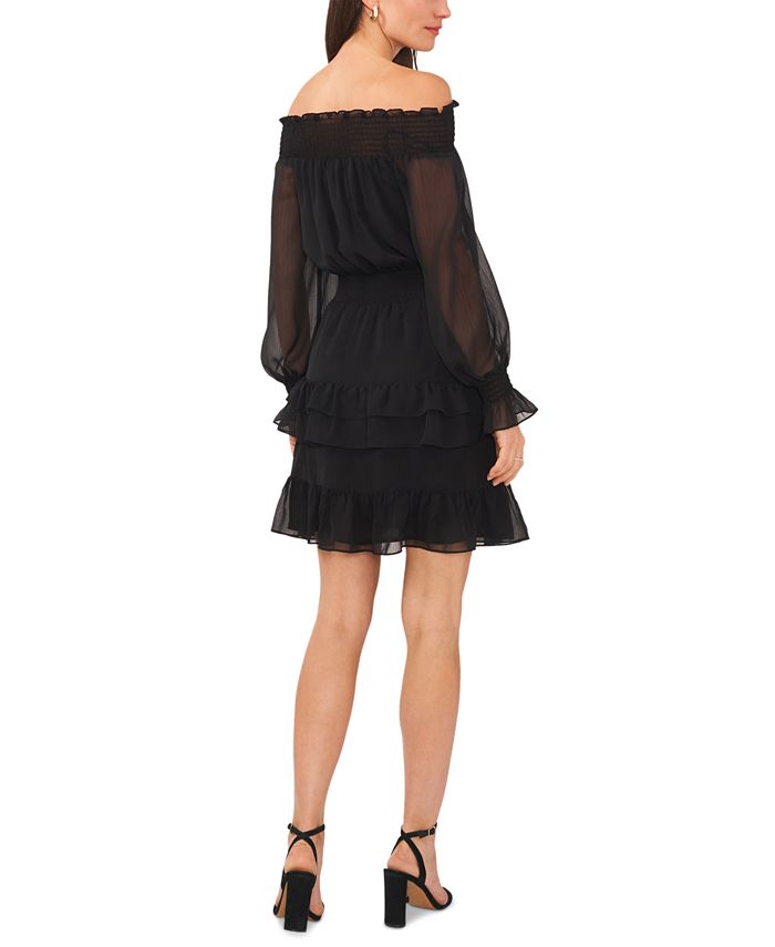 Vestido con volantes en la falda