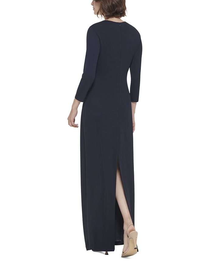 Vestido con abertura al frente