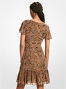 Mini vestido con estampado Paisley