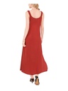Vestido con cuello en V y lunares
