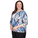 Blusa con bordado triple en el escote 