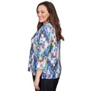 Blusa con bordado triple en el escote 