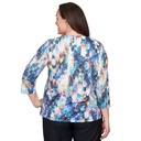 Blusa con bordado triple en el escote 