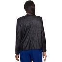 Chaqueta abierta  de cuero vegano 