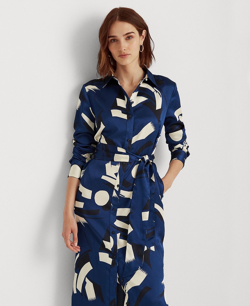 Vestido con estampado geometrico