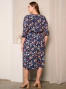 Vestido midi con estampado floral 