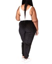 Pants con relieve de terciopelo