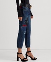 Jeans holgados con patchwork