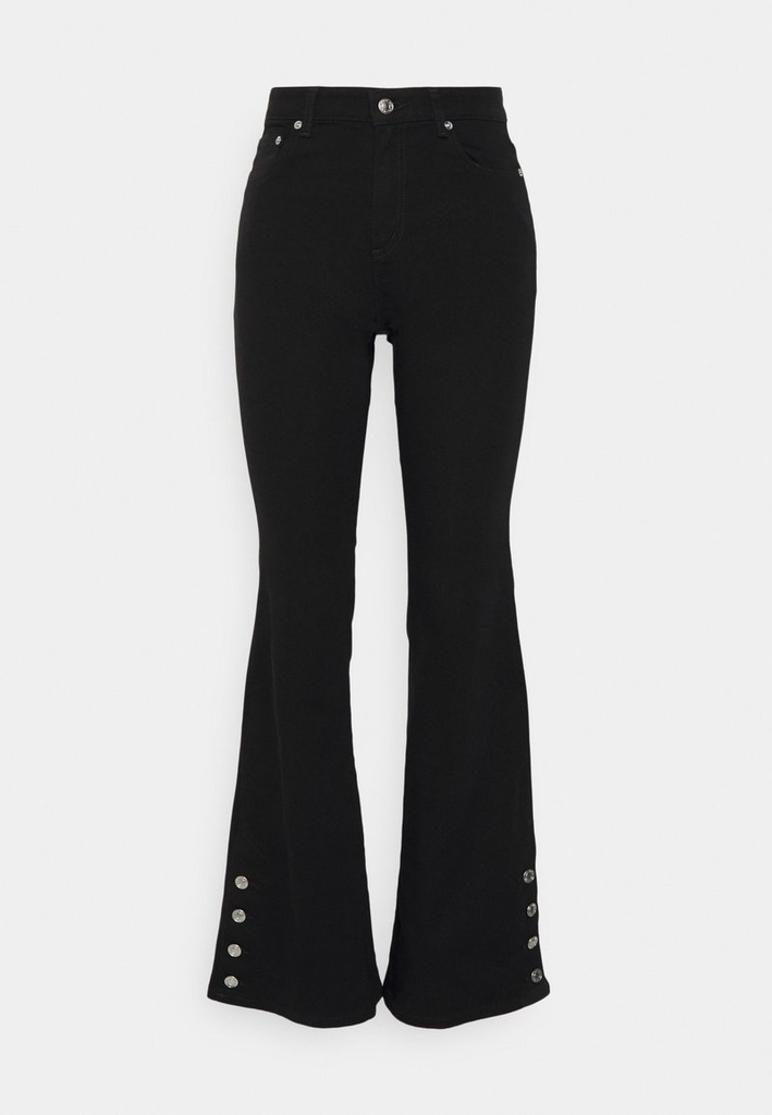 Jeans flare con botones