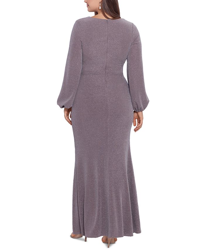 Vestido metálico drapeado