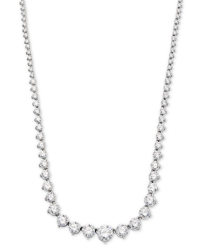 Collar con circonita cúbica en plata
