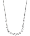 Collar con circonita cúbica en plata