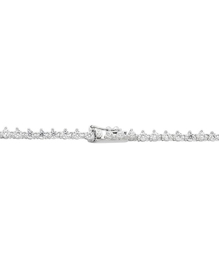 Collar con circonita cúbica en plata