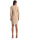 Vestido elástico con ribete de hebilla