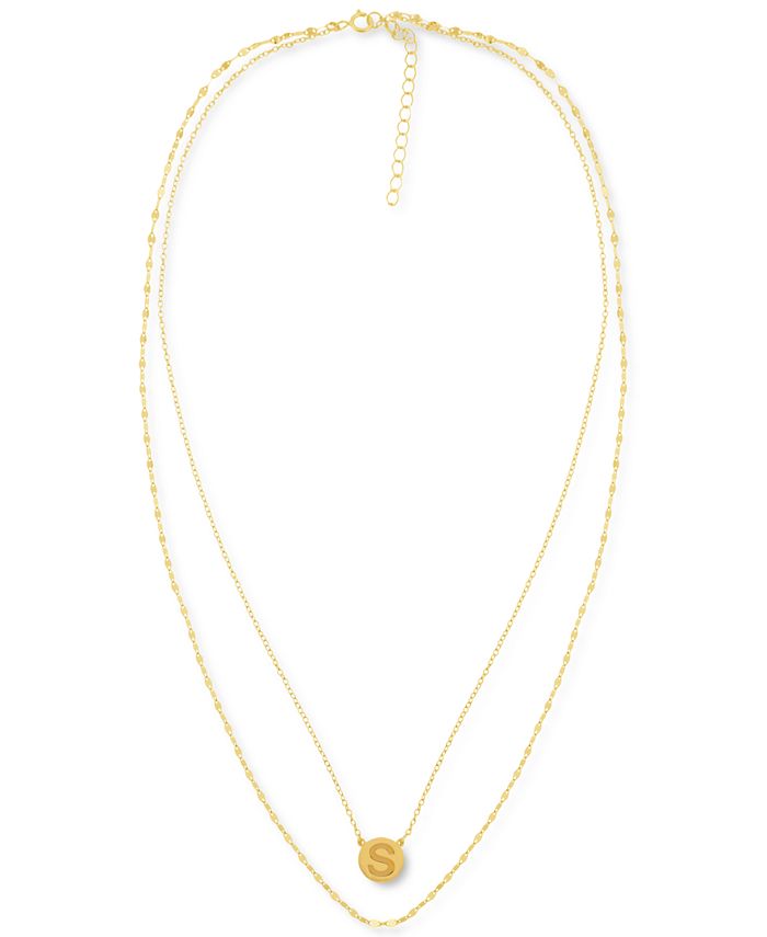 Collar con colgante con inicial