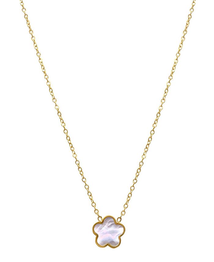 Collar de flor Nácar