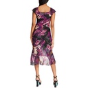 Vestido midi asimétrico con volantes